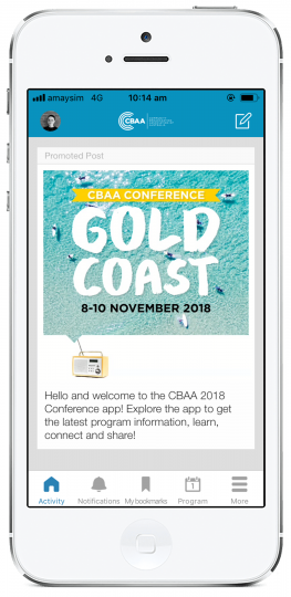 2018 CBAA Conference app