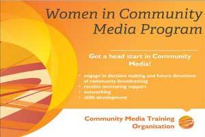 Women in Community Media poster