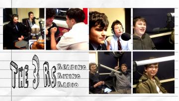 Boys Finding A Voice. Different boys in a radio studio, having fun and making radio