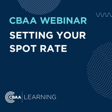 Setting Your Spot Rate - CBAA Webinar March 2023