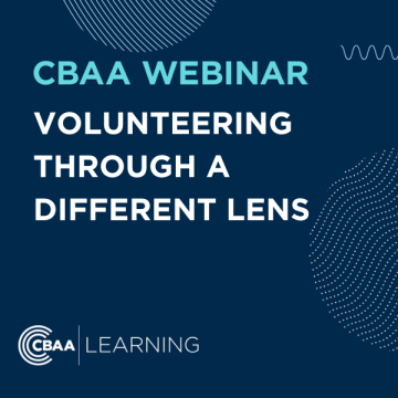 Volunteering Through A Different Lens - CBAA Webinar April 2023